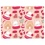 cute christmas cartoon Two Sides Premium Plush Fleece Blanket (Baby Size)