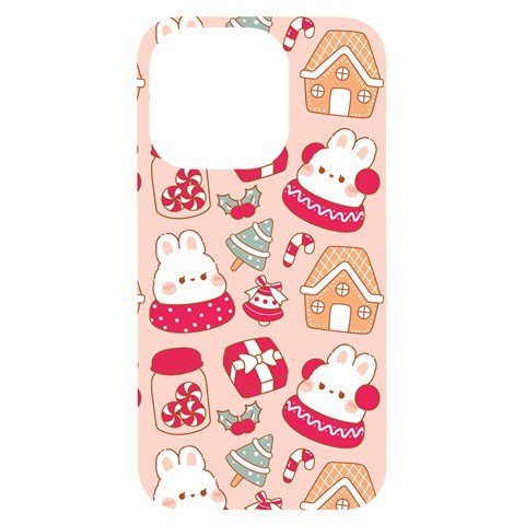 cute christmas cartoon iPhone 14 Pro Black UV Print PC Hardshell Case from ArtsNow.com Front