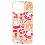 cute christmas cartoon iPhone 14 Pro Max Black UV Print PC Hardshell Case