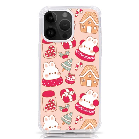 cute christmas cartoon iPhone 14 Pro Max TPU UV Print Case from ArtsNow.com Front