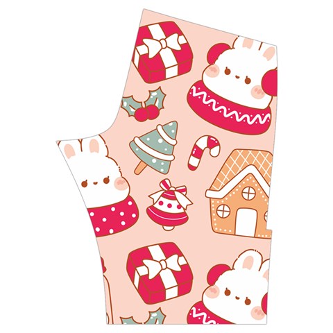 cute christmas cartoon Men s Side Zip Front Pouch Ski And Snowboard Bib Pants	 from ArtsNow.com Back Right