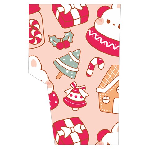 cute christmas cartoon Men s Side Zip Front Pouch Ski And Snowboard Bib Pants	 from ArtsNow.com Back Right Center