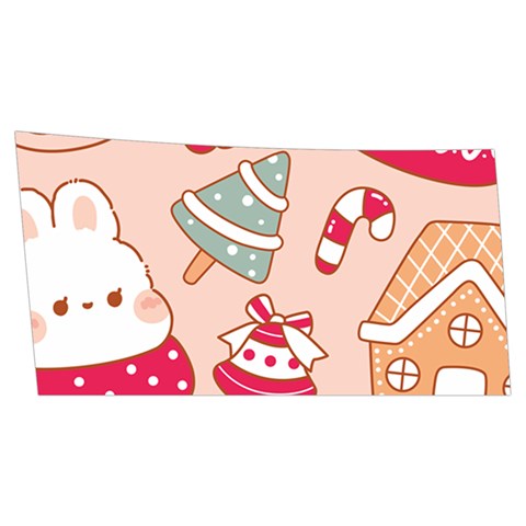 cute christmas cartoon Men s Side Zip Front Pouch Ski And Snowboard Bib Pants	 from ArtsNow.com Front Right