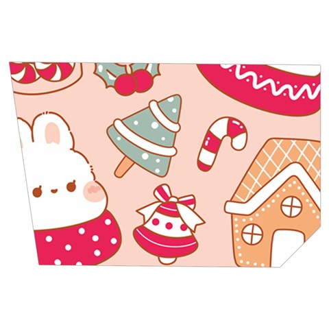 cute christmas cartoon Men s Side Zip Front Pouch Ski And Snowboard Bib Pants	 from ArtsNow.com Loop Left