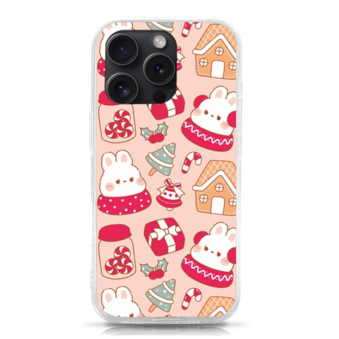 cute christmas cartoon iPhone 15 Pro TPU UV Print Case from ArtsNow.com Front