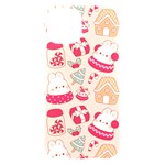 cute christmas cartoon iPhone 15 Black UV Print PC Hardshell Case