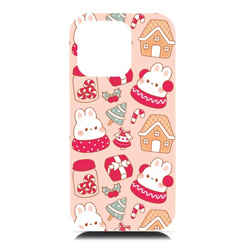 cute christmas cartoon iPhone 16 Pro Max Black UV Print PC Hardshell Case from ArtsNow.com Front