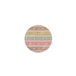 stripes floral designs 1  Mini Buttons