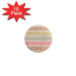 stripes floral designs 1  Mini Magnet (10 pack) 