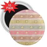 stripes floral designs 3  Magnets (10 pack) 