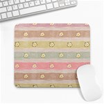 stripes floral designs Large Mousepad