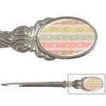 stripes floral designs Letter Opener