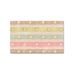 stripes floral designs Sticker (Rectangular)