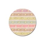 stripes floral designs Magnet 3  (Round)