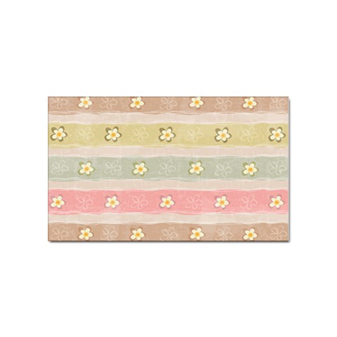 stripes floral designs Sticker Rectangular (10 pack) from ArtsNow.com Front