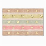 stripes floral designs Postcards 5  x 7  (Pkg of 10)