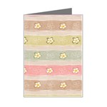 stripes floral designs Mini Greeting Card