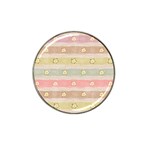 stripes floral designs Hat Clip Ball Marker