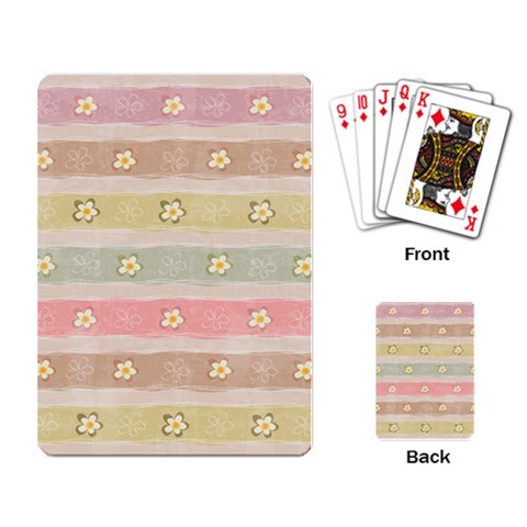 stripes floral designs Playing Cards Single Design (Rectangle) from ArtsNow.com Back