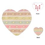 stripes floral designs Playing Cards Single Design (Heart)