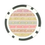 stripes floral designs Poker Chip Card Guard