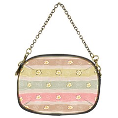 stripes floral designs Chain Purse (Two Sides) from ArtsNow.com Front