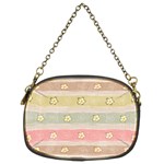 stripes floral designs Chain Purse (Two Sides)