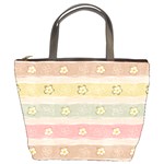 stripes floral designs Bucket Bag