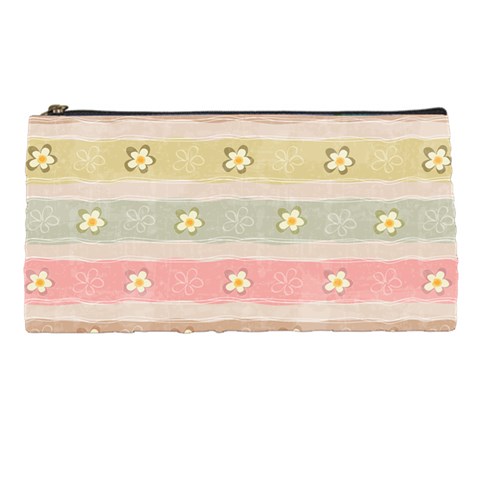 stripes floral designs Pencil Cases from ArtsNow.com Front