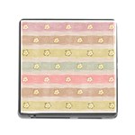 stripes floral designs Memory Card Reader (Square 5 Slot)