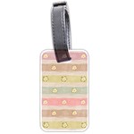 stripes floral designs Luggage Tag (two sides)