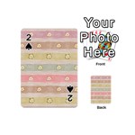 stripes floral designs Playing Cards 54 Designs (Mini)