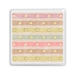 stripes floral designs Memory Card Reader (Square)