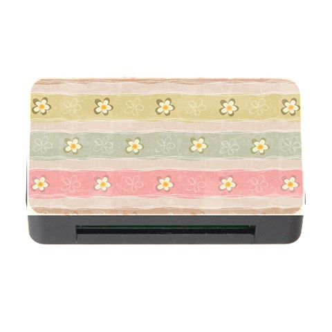 stripes floral designs Memory Card Reader with CF from ArtsNow.com Front