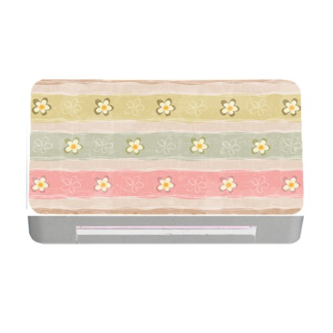 stripes floral designs Memory Card Reader with CF from ArtsNow.com Front