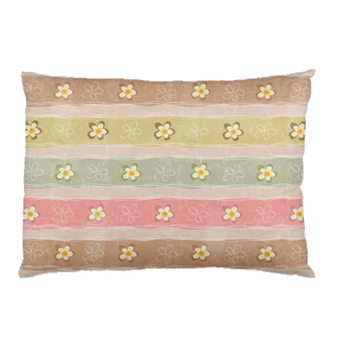 stripes floral designs Pillow Case (Two Sides) from ArtsNow.com Back