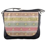 stripes floral designs Messenger Bag