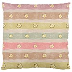 stripes floral designs Large Cushion Case (One Side)