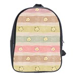 stripes floral designs School Bag (XL)