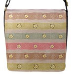 stripes floral designs Flap Closure Messenger Bag (S)