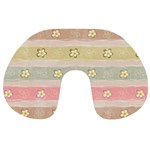 stripes floral designs Travel Neck Pillow