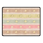 stripes floral designs Two Sides Fleece Blanket (Small)