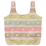 stripes floral designs Full Print Recycle Bag (XL)