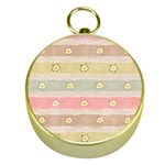 stripes floral designs Gold Compasses