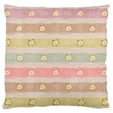 stripes floral designs Standard Premium Plush Fleece Cushion Case (One Side) from ArtsNow.com Front