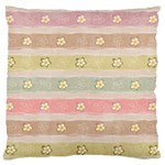 stripes floral designs Standard Premium Plush Fleece Cushion Case (One Side)