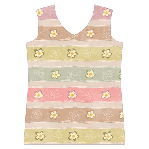 stripes floral designs Women s Basketball Tank Top from ArtsNow.com Front