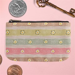 stripes floral designs Large Coin Purse from ArtsNow.com Front