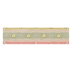 stripes floral designs Banner and Sign 4  x 1 