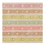 stripes floral designs Banner and Sign 4  x 4 